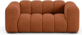 Ceglasta sofa z tkaniny szenilowej 170 cm Lupine – Micadoni