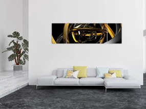 Obraz nowoczesnej abstrakcji (170x50 cm)