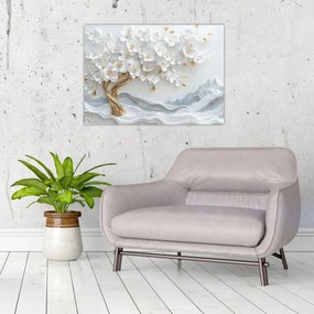 Obraz – Eleganckie drzewo życia 3D (70x50 cm)