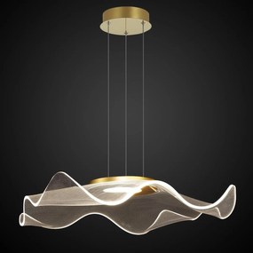 Transparentna lampa wisząca z akrylowym kloszem Velo No.2