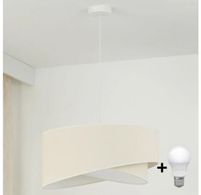 Brilagi - LED Żyrandol na lince LYRA 1xE27/15W/230V kremowy/biały