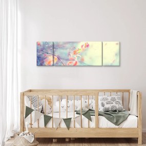Obraz - Listki w lodzie (170x50 cm)