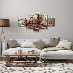 Historyczny wizerunek lokomotywy (125x70 cm)