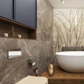 Przycisk spłukujący srebrny IPPO