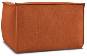 Pomarańczowy fotel z materiału bouclé Giorgia – Bobochic Paris