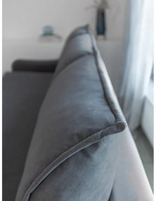 Szara aksamitna rozkładana sofa Miuform Tender Eddie