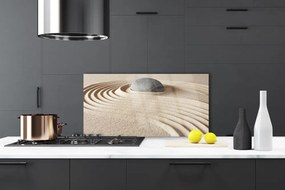 Panel Szklany do Kuchni Artystyczna Struktura Piaskowca