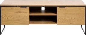 Szafka pod TV w dekorze dębu w naturalnym kolorze 155x55x45 cm Cesura – Unique Furniture