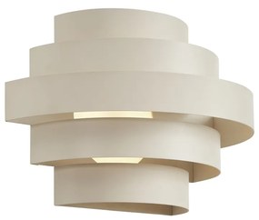 Nowoczesny Kinkiet / Lampa scienna beżowy z LED z 3-stopniową regulacją ściemniania - Lines Nowoczesny Oswietlenie wewnetrzne