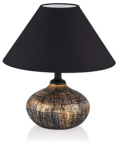 Czarna lampa stołowa z tekstylnym kloszem (wysokość 32 cm) Rüzgar – Opviq lights