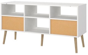 Biała szafka pod TV 117x61 cm Bodo – Tvilum