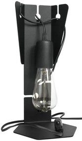 Czarna industrialna lampka biurowa D7-T06