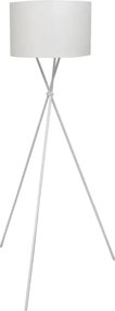 Biała lampa podłogowa z abażurem - EX02 S3-M52