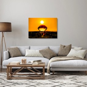 Obraz na szkle szklanej kropli (70x50 cm)