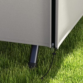 Outsunny Pokrowiec na huśtawkę ogrodową, odporny na rozdarcia, odporny na warunki atmosferyczne, System Tex-Lock, 205x124x164 cm, Szary