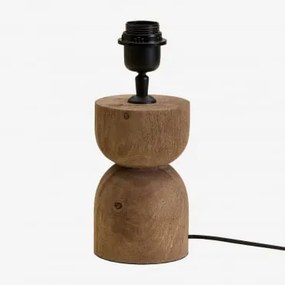 Podstawa Do Lampy Stołowej Diniz Drewno Mango & ↑18 Cm - Sklum