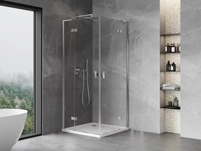 Mexen Mist-H L Duo kabina prysznicowa uchylna 85 x 85 cm, transparent, chrom - 8A5L-085L-085P-01-00