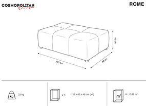 Czarny moduł sofy Rome – Cosmopolitan Design