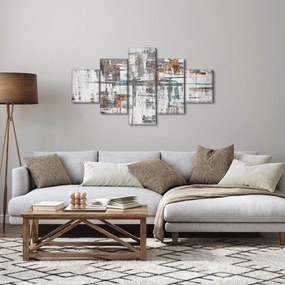 Obraz - Abstrakcyjne pociągnięcia (125x70 cm)