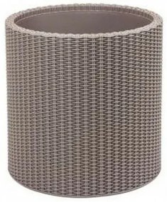 Keter Osłonka na doniczkę Cylinder Planter S szary, 7 l, 28 x 28 x 28,3 cm