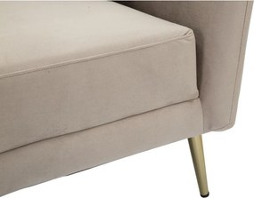 Szarobrązowy aksamitny fotel Kiev – Mauro Ferretti