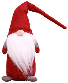 Świąteczny skrzat HAPPY GNOME 44 cm, czerwony