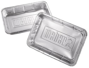 Tacki ociekowe do grilla 23,11 x 33,27 cm srebrna 10 szt WEBER 6416