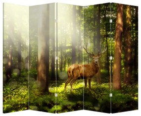 Parawan - Jeleń w lesie (210x170 cm)