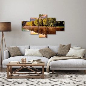Obraz - Za rzeką (125x70 cm)