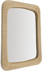 Lustro ścienne z rattanową ramą 58x79 cm Zilna – Kave Home