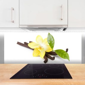 Panel Szklany Botaniczny Portret Wanilii