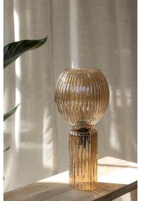 Lampa stołowa w bursztynowym kolorze ze szklanym kloszem (wysokość 40 cm) Toulipa – Markslöjd