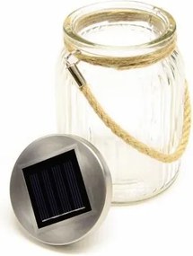 Zestaw 3 lampionów solarnych szklanych