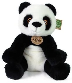 Rappa Pluszowa panda siedząca, czarno-biały, 27 cm