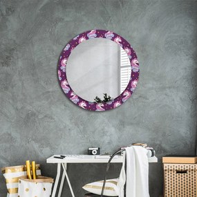Gwiazdy jednorożca Lustro dekoracyjne okrągłe