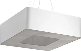 Biały nowoczesny kwadratowy żyrandol - 7X EX703 F6-Z10