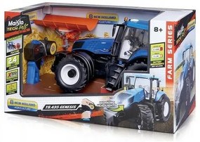 Maisto Tech RC, ciągnik New Holland z pługiem, 2,4Ghz, niebieski