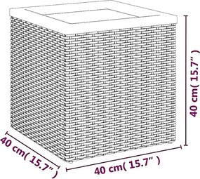 Elegancka czarna donica ogrodowa A3-D61
