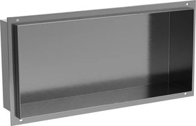 Mexen X-Wall-NR półka wnękowa bez kołnierza 45 x 20 cm, gun gray szczotkowany - 19E1452010