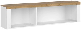 Biała minimalistyczna półka ścienna - Nelora 16X