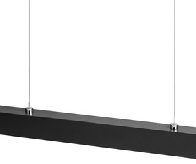 Czarna lampa wisząca LED 76cm z metalu W76LED-4K-SCHWARZ wymienny LED