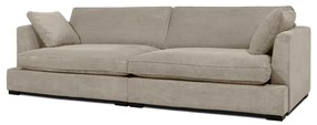 Beżowa sztruksowa sofa 266 cm Mobby – Scandic