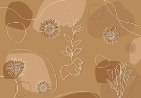 Fototapeta - Grafika liniowa (196x136 cm)