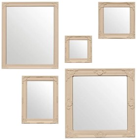 Lustra ścienne zestaw 5 szt. 37x37 cm Baroque – Premier Housewares