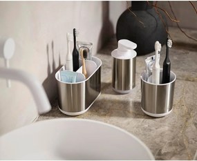 Dozownik do mydła ze stali nierdzewnej w kolorze srebra 300 ml Duo Steel – Joseph Joseph