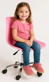 Różowe krzesło obrotowe do nauki F1-R00