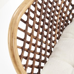 Rattanowe krzesło na metalowych nogach K336