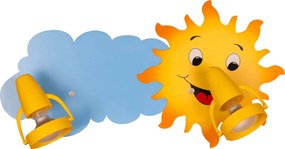 Kinkiet dla dzieci podwójny słoneczko - S214 W4-S52