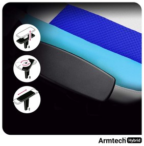 Materiałowy fotel gamingowy Diablo X-Player 2.0 Normal Size, Frost White