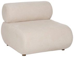 Kremowy sztruksowy fotel – Ixia